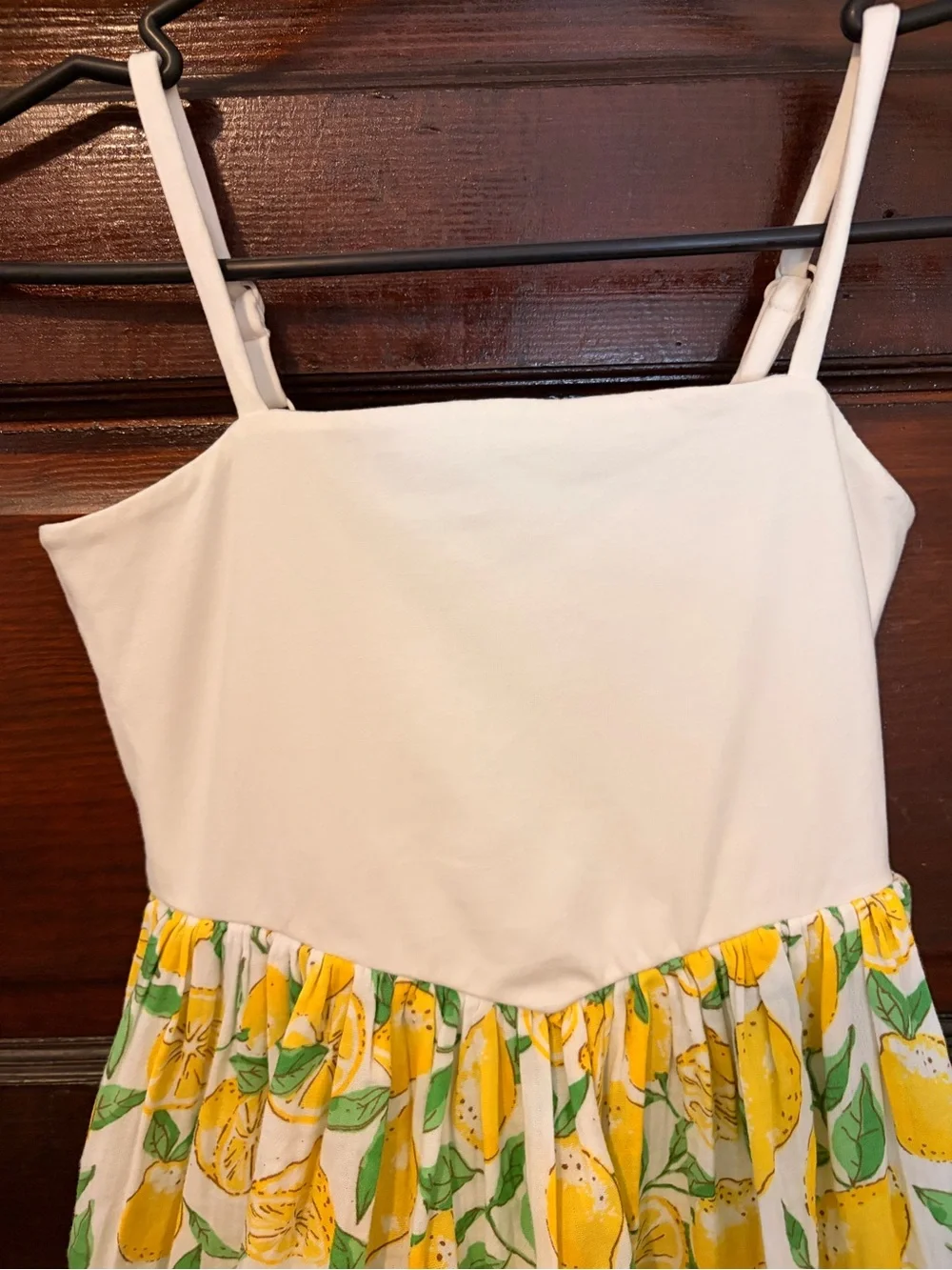 GAP White & Yellow Lemon-Print Girls Sundress